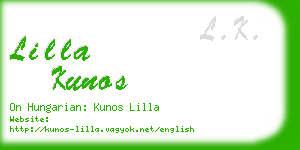 lilla kunos business card